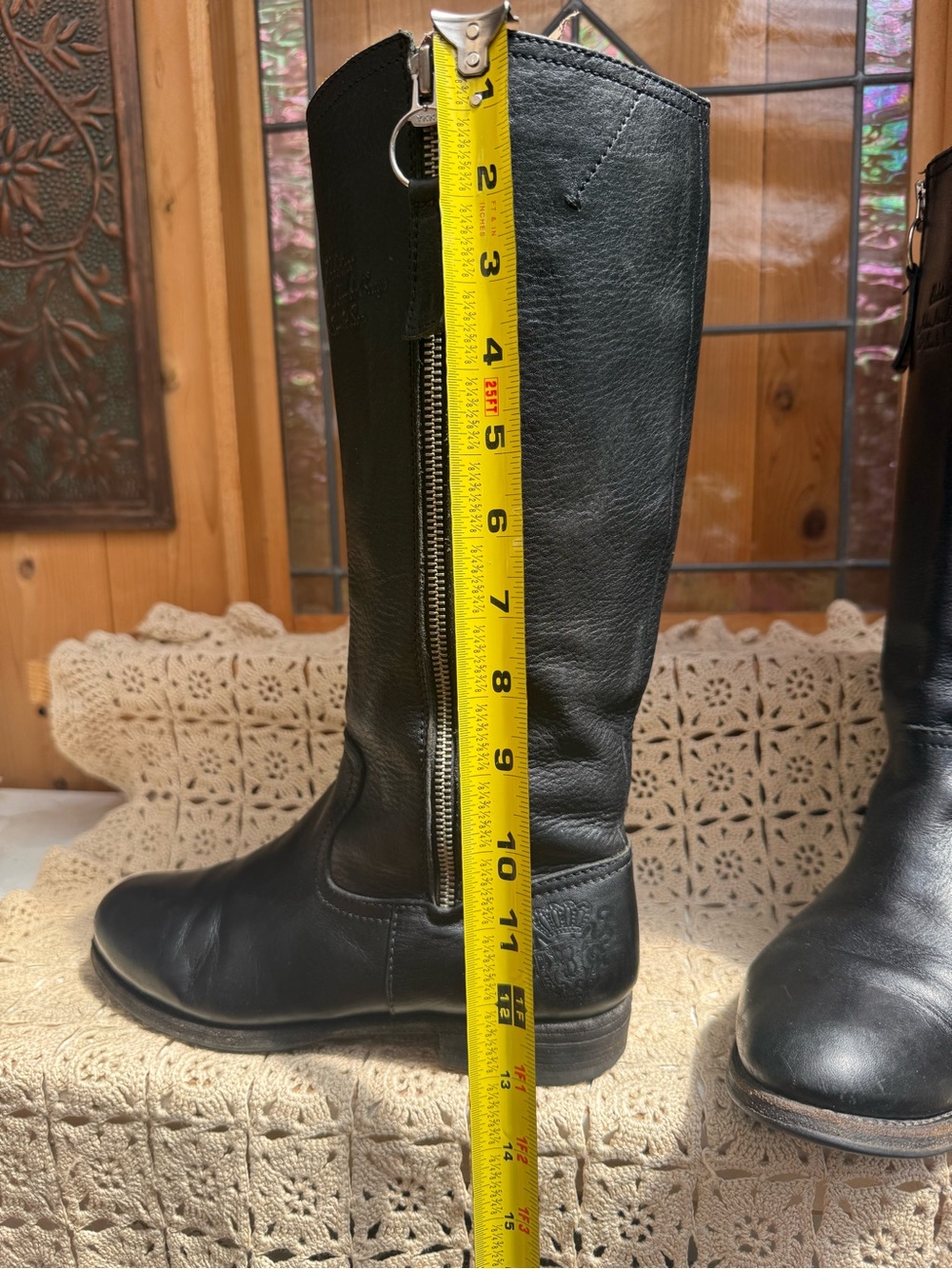 Blackstone Black Leather Tall Riding Boots Goodyear Welted Size 38 / US 7.5 - 8 - Picture 16 of 16